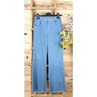 Pantalón estrellas-pantalón recto-pantalon juvenil mujer-pantalon original