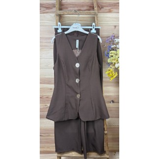 conjunto chocolate-conjunto barato-conjunto mujer-conjunto de vestir-conjunto original