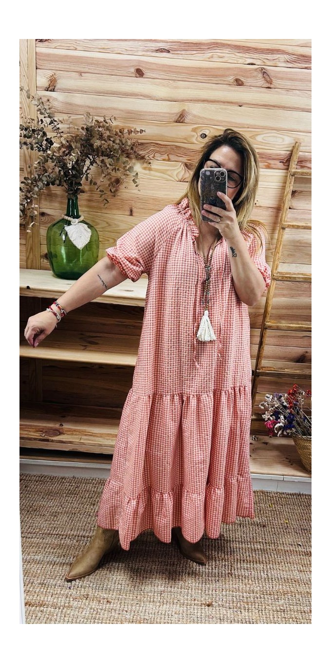 vestido vichy-vestido original-vestido bonito-vestido barato-vestido primavera