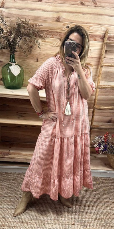 vestido vichy-vestido original-vestido bonito-vestido barato-vestido primavera