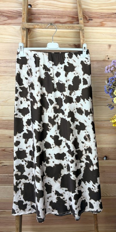 Falda vaca-falda de raso-falda mujer-falda tendencia-falda original-falda barata