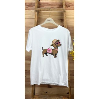 camiseta perro fashion-camiseta manga corta-camiseta mujer-camiseta original-camiseta barata