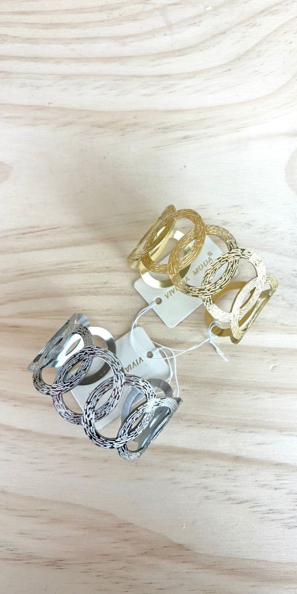 Brazalete aro-brazalete de acero inoxidable-brazalete doradas-brazalete plata