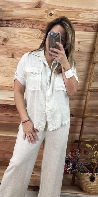 camisa tabarca-conjunto mujer-camisa lino-camisa barata-camisa original