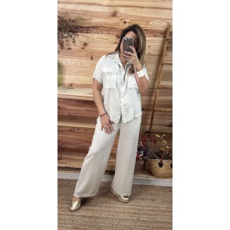 Pantalón tabarca-pantalon lino-pantalon mujer-pantalon barato-pantalon original