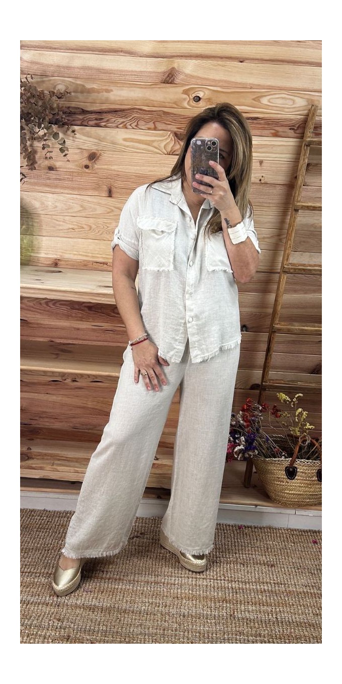 Pantalón tabarca-pantalon lino-pantalon mujer-pantalon barato-pantalon original