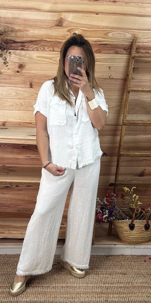 Pantalón tabarca-pantalon lino-pantalon mujer-pantalon barato-pantalon original