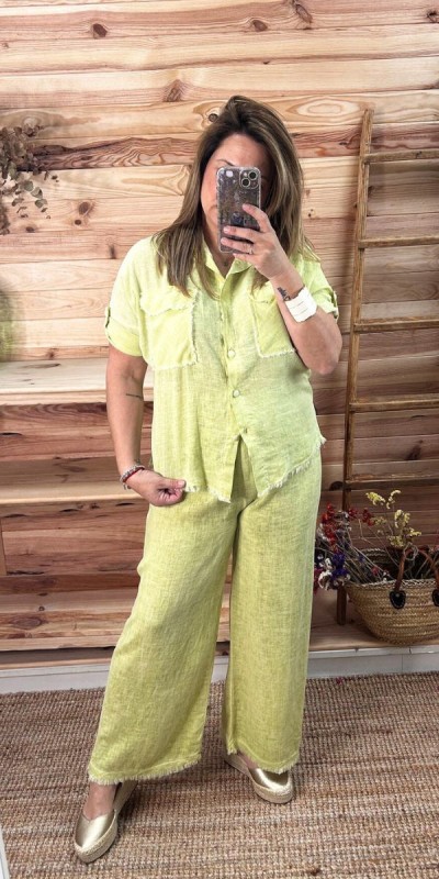 Pantalón tabarca-pantalon lino-pantalon mujer-pantalon barato-pantalon original