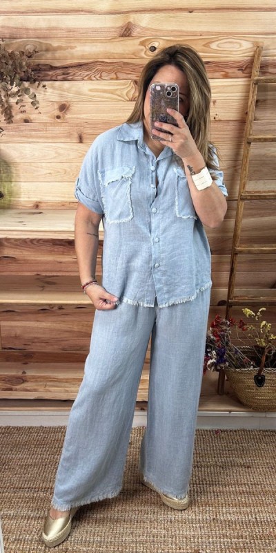 Pantalón tabarca-pantalon lino-pantalon mujer-pantalon barato-pantalon original