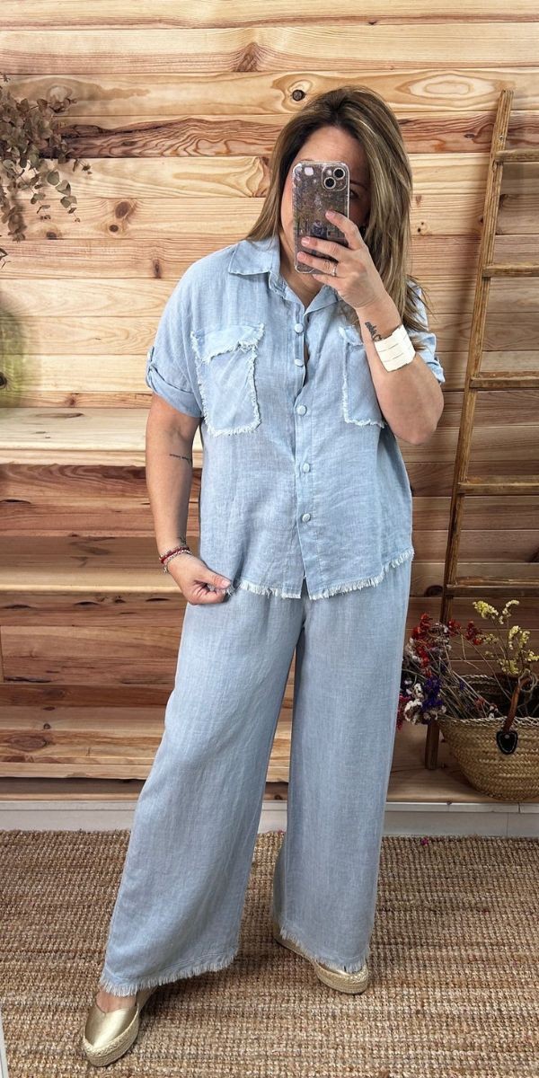 Pantalón tabarca-pantalon lino-pantalon mujer-pantalon barato-pantalon original