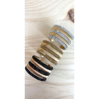 brazalete paris-brazalete mujer brillo-brazalete acero inoxidable-brazalete original