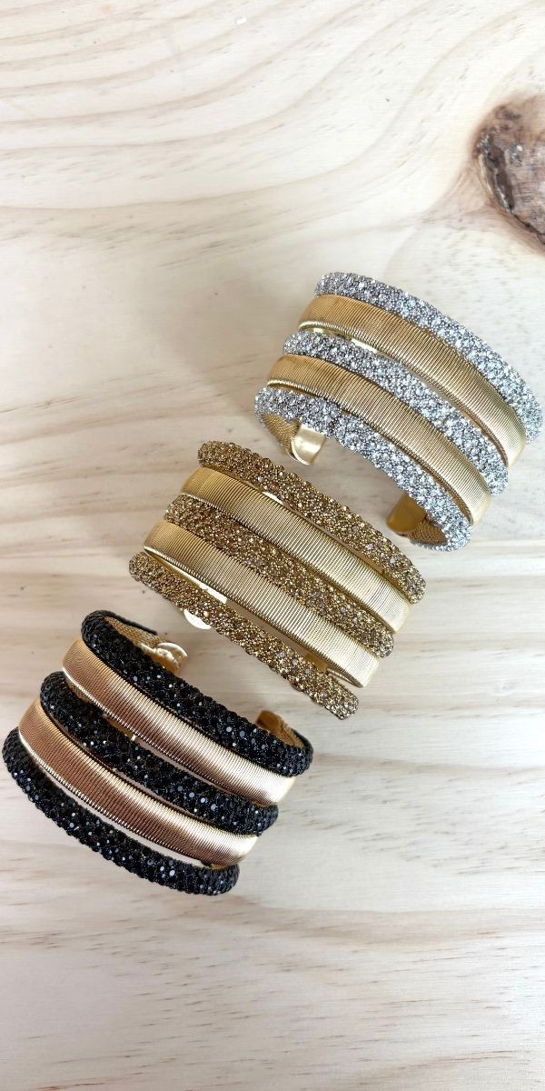 brazalete paris-brazalete mujer brillo-brazalete acero inoxidable-brazalete original