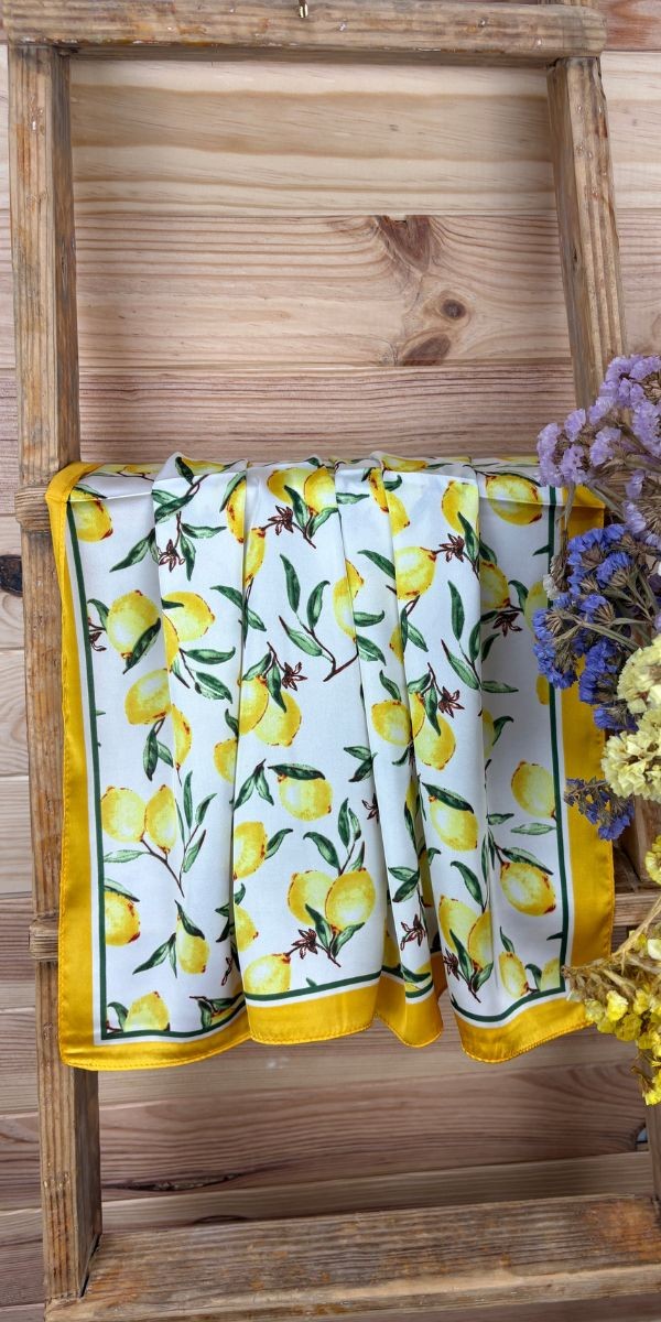 pañuelo limones-pañuelo original-pañuelo bonito-pañuelo primavera-pañuelo barato