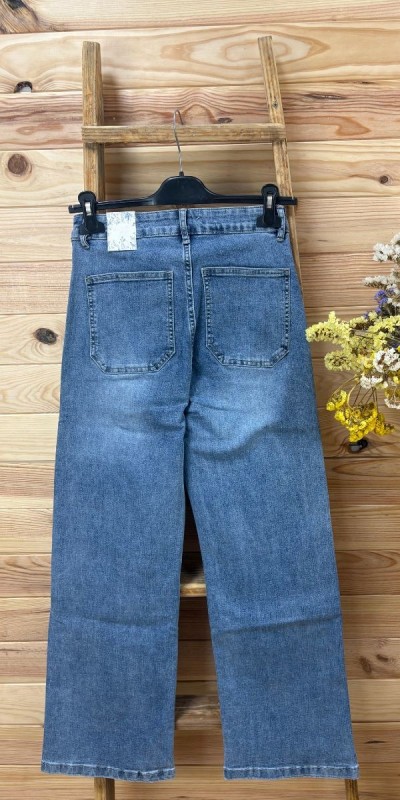 Pantalon floral de mujer- pantalon recto vaquero valencia