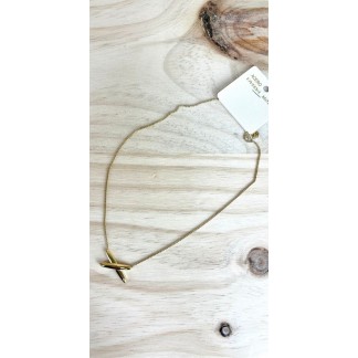 collar X-collar acero inoxidable mujer-collar dorado mujer-collar original